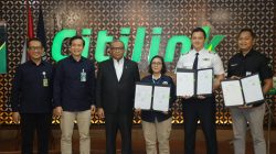 Tangerang -Wakil Menteri Ketenagakerjaan (Wamenaker) Afriansyah Noor di acara Penandatanganan Perjanjian Kerja Bersama (PKB) antara PT Citilink Indonesia dan Serikat Karyawan Citilink (Sekaci) di Kota Tangerang, Selasa (28/4/2026). Foto: Ist/Gobekasi.id.