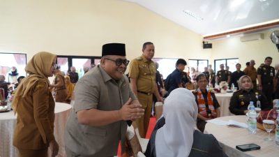 Kota Bekasi - Wakil Ketua I DPRD Kota Bekasi, Nuryadi Darmawan, menghadiri peresmian Gedung Serbaguna Mandala Adhyaksa
