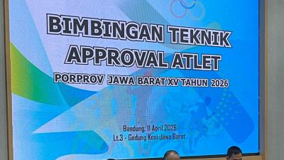 Bandung - Bimbingan Teknis (Bimtek) penginputan dan kepesertaan atlet di Bandung, Sabtu (11/4/2026). Foto: Gobekasi.id.