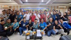 Bekasi - Musyawarah Kota Luar Biasa (Muskotlub) di ruang aula KONI Kota Bekasi, Sabtu (18/4/2026), Agus Harpa Senjaya resmi terpilih sebagai ketua masa bakti 2026–2030 secara aklamasi, didukung penuh oleh 26 klub anggota.