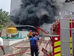 Kebakaran Hebat Landa Pabrik di Rawalumbu Hari Ini