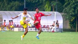 Bekasi - Laga FC Bekasi City vs Barito Putra FC dalam lanjutan putaran kedua Elite Pro Academy U-19 yang digelar di Lapangan Akademi Sepakbola Garudayaksa, Rabu (22/4/2026). Foto: Ist/Gobekasi.id.