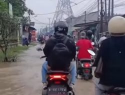 Kali Bekasi Meluap Pagi Ini, Gang Mawar Terendam, Tambun Utara dan Kebalen Mulai Tergenang