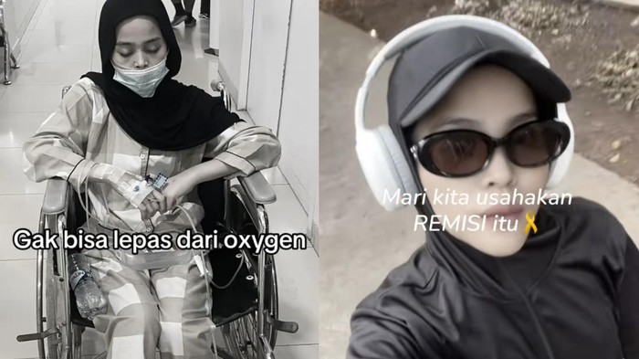 Bekasi - Perempuan idap kanker payudara di usia muda. (Foto: TikTok @rizkimulyani2)