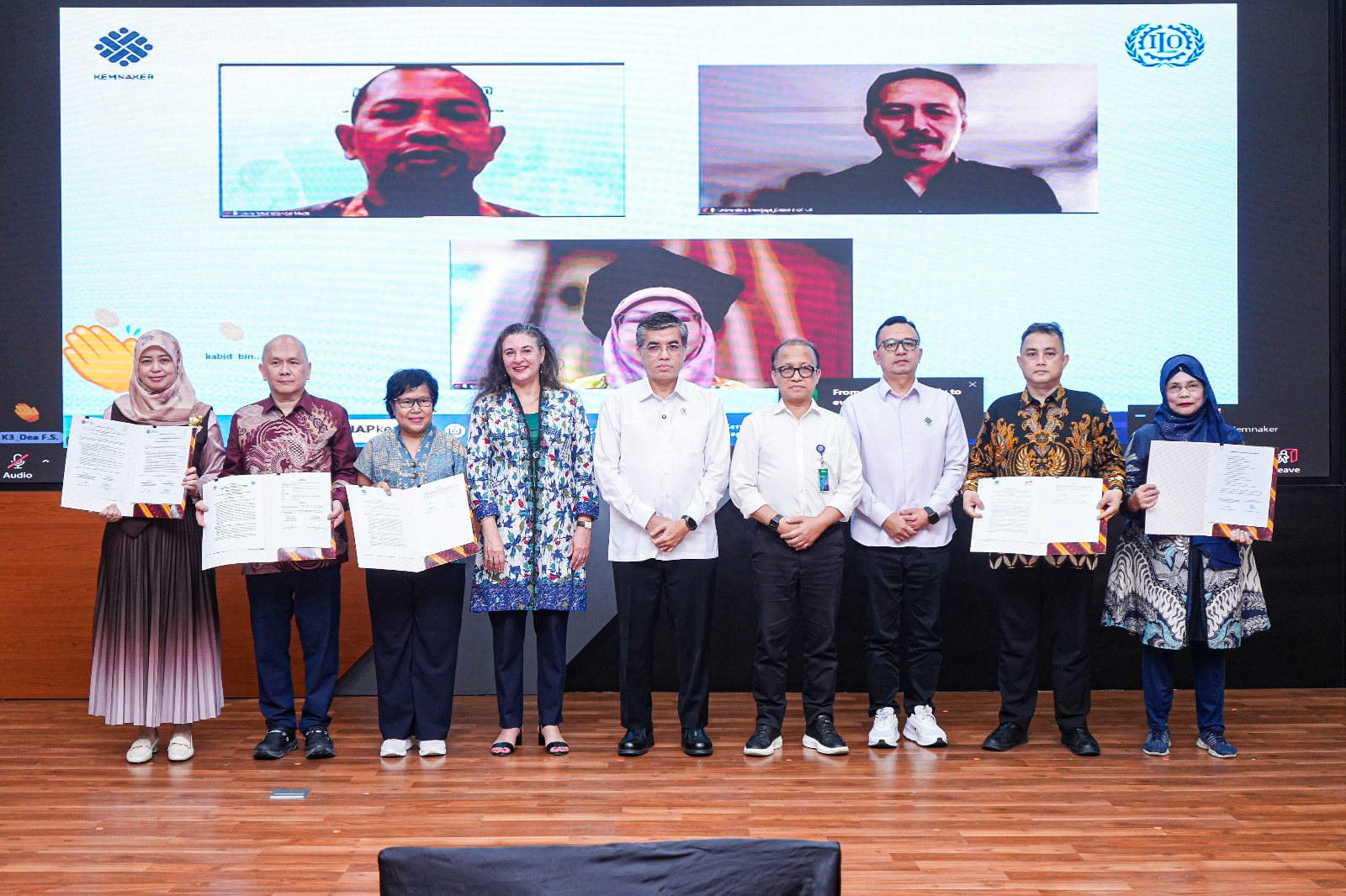 Bekasi - Menteri Ketenagakerjaan (Menaker) Yassierli dalam Webinar Ketenagakerjaan memperingati Hari K3 Internasional, Selasa (28/4/2026). Foto: Ist/Gobekasi.id.