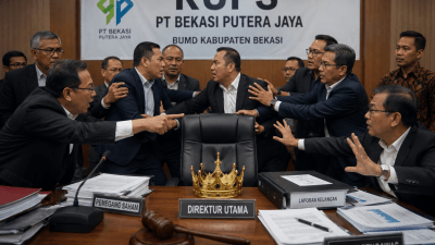 Bekasi - Ilustrasi RUPS BUMD PT Bekasi Putera Jaya. Foto: Ilustrasi AI