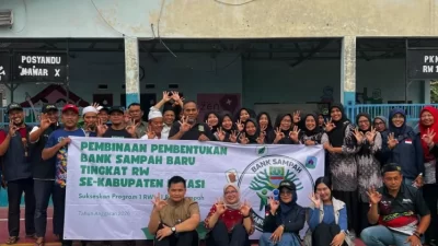 Bekasi - Dinas Lingkungan Hidup (DLH) Kabupaten Bekasi tancap gas memotong jalur birokrasi penanganan limbah dari hulu. Foto: Ist/Gobekasi.id.