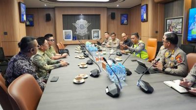 Bekasi - Sinergi Green SM dengan Korlantas Pori tentang Komitmen keselamatan berlalu lintas/foto: Korlantas Polri