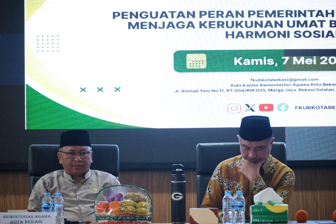 Bekasi - Wakil Wali Kota Bekasi, Abdul Harris Bobihoe saat menghadiri acara penguatan pemerintah dalam menjaga kerukunan umat beragama besama para luran dan camat. Foto: Ist/Gobekasi.id.