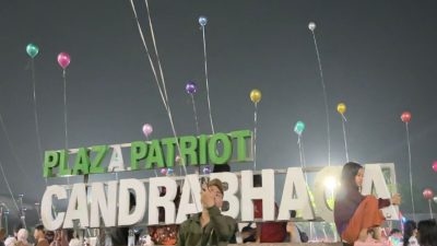 Bekasi - Festival Balon udara di Taman Plaza Patriot Candrabhaga. Foto: Ist/Gobekasi.id.