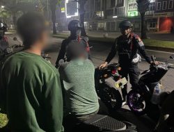 Sisir Jam Rawan, Tim Patmor Brimob Gagalkan Balap Liar di Jalan Siliwangi Bekasi