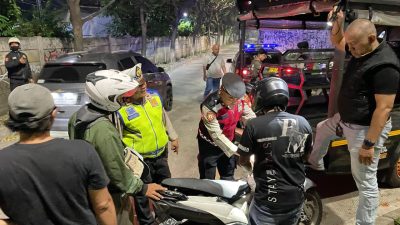 Bekasi - Patroli preventif dan razia stasioner Polsek Bekasi Selatan pada Selasa (2/6/2026) dini hari. Foto: Ist/Gobekasi.id.
