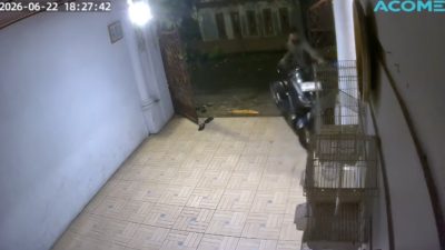 Bekasi - Rekaman CCTV di kawasan Kampung Pondok Ranggon, Kelurahan Jatimurni, Kecamatan Pondok Melati, Kota Bekasi, raib digondol maling pada, Senin (22/6/2026) petang . Foto: Ist/Gobekasi.id.