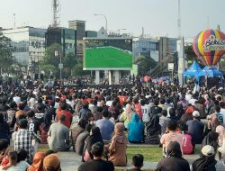 Euforia Piala Dunia Warnai CFD Bekasi, Ribuan Warga Padati Plaza Patriot