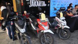 Bekasi - Barang bukti sepeda motor hasil curian yang di ekspose Polres Metro Bekasi Kota. Foto: Ist