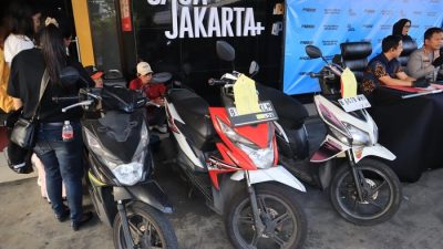 Bekasi - Barang bukti sepeda motor hasil curian yang di ekspose Polres Metro Bekasi Kota. Foto: Ist