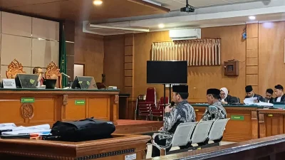 Bekasi - Sidang suap Bupati Bekasi Nonaktif Ade Kuswara Kunang di Pengadilan Tindak Pidana Korupsi (Tipikor) pada Pengadilan Negeri Bandung, Senin (20/7/2026). Foto: Ist