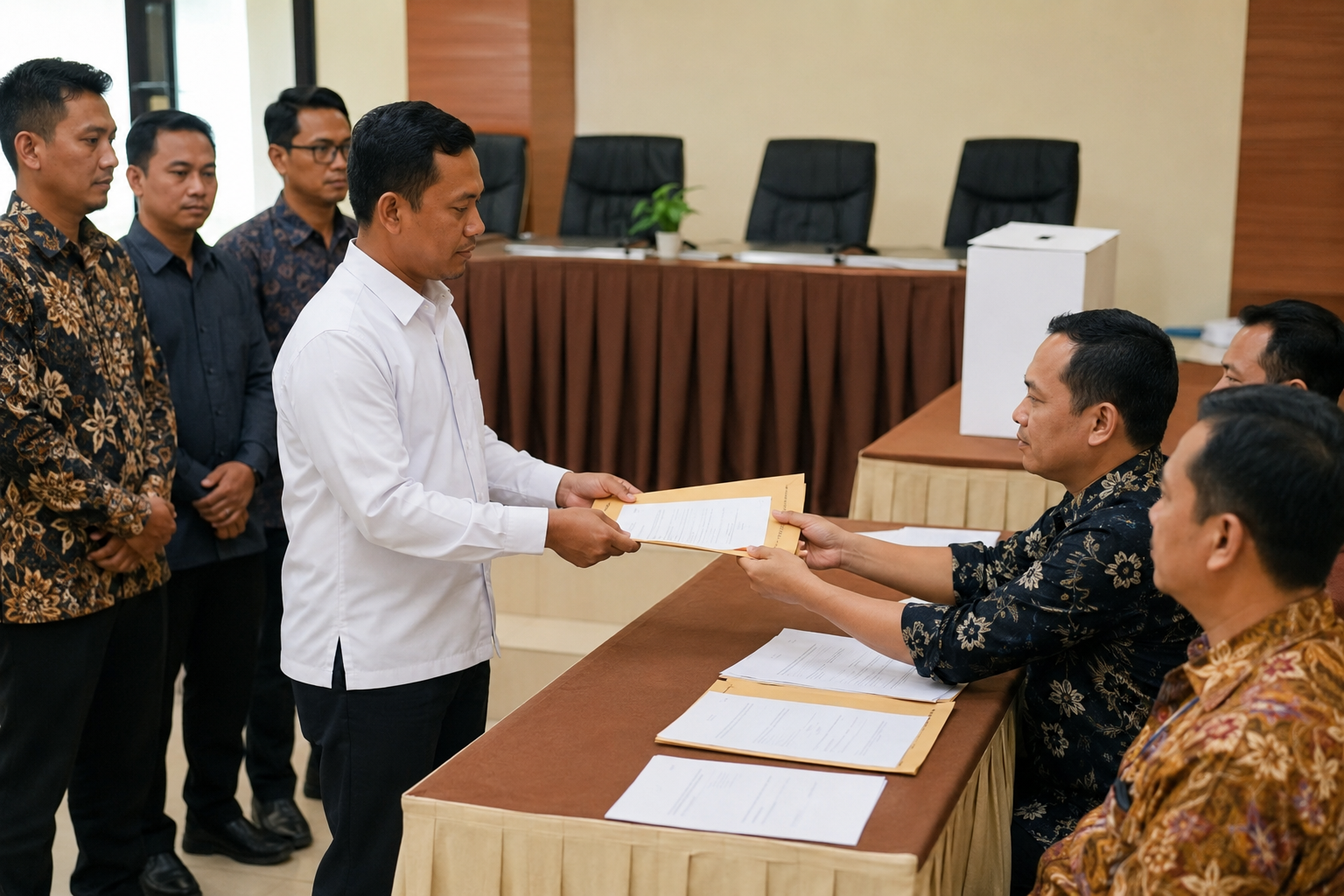 Bekasi - Ilustrasi pendaftaran Bacalon Pilkades Kabupaten Bekasi 2026. Foto: AI for Gobekasi.id.