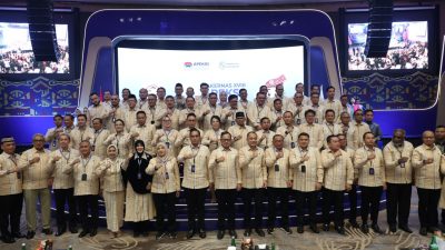 Bekasi - Rapat Kerja Nasional (Rakernas) XVIII Asosiasi Pemerintah Kota Seluruh Indonesia (APEKSI) Tahun 2026 yang dihelat di Grand City Hall, Kota Medan, Provinsi Sumatera Utara, Rabu (1/7/2026). Foto: Ist/Gobekasi.id.