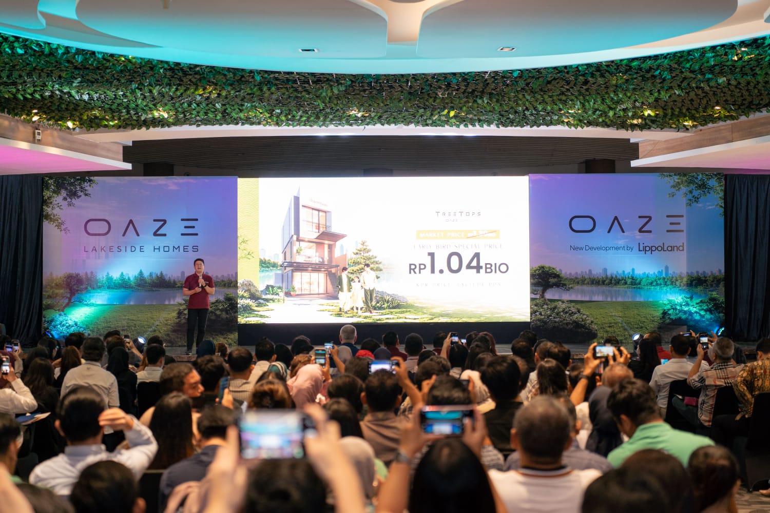 Bekasi - LippoLand saat memperkenalkan OAZE Lakeside Homes di Cikarang. Foto: Ist/Gobekasi.id.