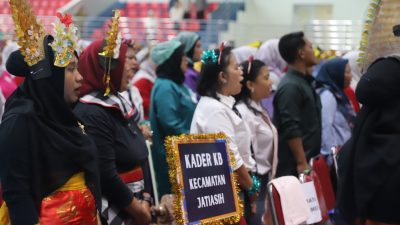 Bekasi - Sarasehan Kader Keluarga Berencana (KB) di GOR Bang Yan Gedung Voli, Kota Bekasi, pada Selasa (21/7/2026). Foto: Ist/Gobekasi.id.