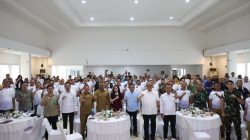 Bekasi - Ketua Panitia Besar Porprov Jabar XV yang juga Wakil Wali Kota Bekasi, Abdul Harris Bobihoe bersama dengan jajaran KONI menghadiri forum Chief de Mission (CDM) Meeting yang berlangsung di Balai Kota Bogor, Selasa (28/7/2026). Foto: Ist/Gobekasi.id.