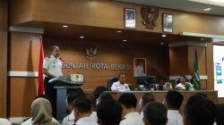 Bekasi - Wali Kota Bekasi Tri Adhianto memimpin langsung sosialisasi Sistem Informasi BEETRI di Aula Nonon Sonthanie, Rabu (29/7/2026). Foto: Ist/Gobekasi.id.