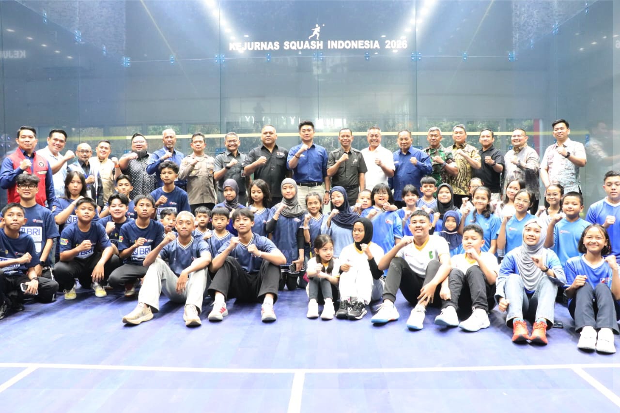 Bekasi - Sebanyak 162 atlet squash dari berbagai provinsi di Indonesia megikuti Kejuaraan Nasional (Kejurnas) Squash 2026 di Gedung Squash Wibawa Mukti, Kompleks Pemda Bekasi, Cikarang Pusat. Foto: Ist/Gobekasi.id.