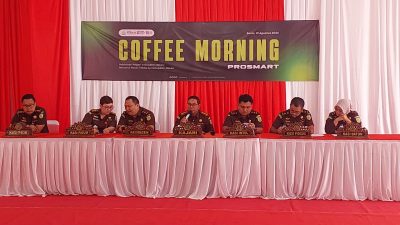 Bekasi - Kejaksaan Negeri Kabupaten Bekasi mengklaim berhasil menyelamatkan dan memulihkan keuangan negara senilai Rp 41,5 miliar melalui jalur perdata sepanjang Januari - Agustus 2026. Capaian ini diungkapkan dalam Coffe Morning, Senin (31/8/2026). Foto: Ist/Gobekasi.id.