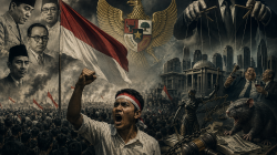 Bekasi - Dirgahayu Republik Indonesia ke-81. Merdeka bukan hanya dari penjajahan, tetapi juga dari ketidakadilan. Foto Ilustrasi AI for Gobekasi.id.