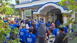 Usung Gerakan Langit Biru, Partai Demokrat Bekasi Pengecatan Masjid Jami Baital Ma’mur