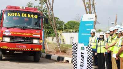 Bekasi - Pelepasan armada dilakukan langsung oleh Wali Kota Bekasi, Tri Adhianto, di kawasan PSN SPAM Regional Jatiluhur I, Kota Bekasi, Senin (3/8/2026). Foto: Ist/Gobekasi.id.