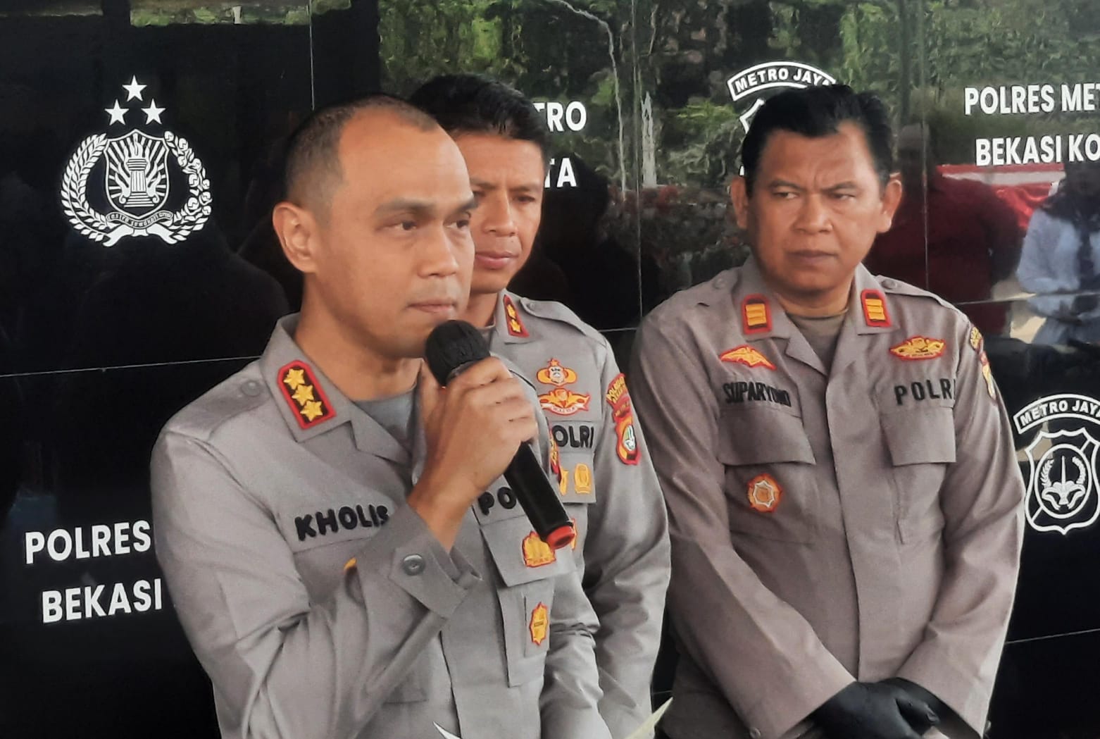 Bekasi - Kapolres Metro Bekasi Kota Kombes Pol Putu Kholis Ariyana. Foto: Septian/Gobekasi.id.