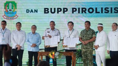 Bekasi - Wali Kota Bekasi Tri Adhianto dalam kesempatan persemian PSEL di Ciketing Udik, Bantargebang, Kota Bekasi, Rabu (26/8/2026). Foto: Ist/Gobekasi.id.