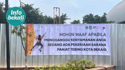 Bekasi - Pemkot Bekasi mulai membangun sarana panjat tebing senilai Rp 4,64 miliar di lahan eks PABSI untuk menyambut ajang Porprov Jabar 2026. Foto: Ist