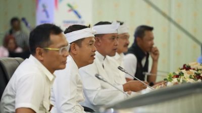 Bekasi - Gubernur Jabar Dedi Mulyadi memimpin Rakor Porprov XV di Kantor Pemerintah Bekasi yang diikuti Kepala Daerah se-Jawa Barat, Jumat (4/9/2026). Foto: Ist/Gobekasi.id.