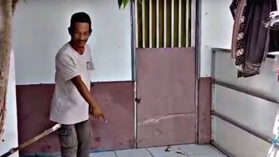 Bekasi - Lokasi Pria berinisial Agus membacok mertuanya berinisial R dan dua warga di Kebalen, Babelan, Kabupaten Bekasi, diduga akibat perselisihan rumah tangga, Minggu (13/9/2026). Foto: Ist/Gobekasi.id.