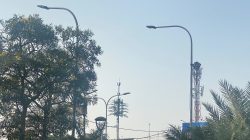 Bekasi - PJU di Jalan Ahmad Yani, Bekasi Selatan. Foto: Mochamad Yacub Ardiansyah/Gobekasi.id.