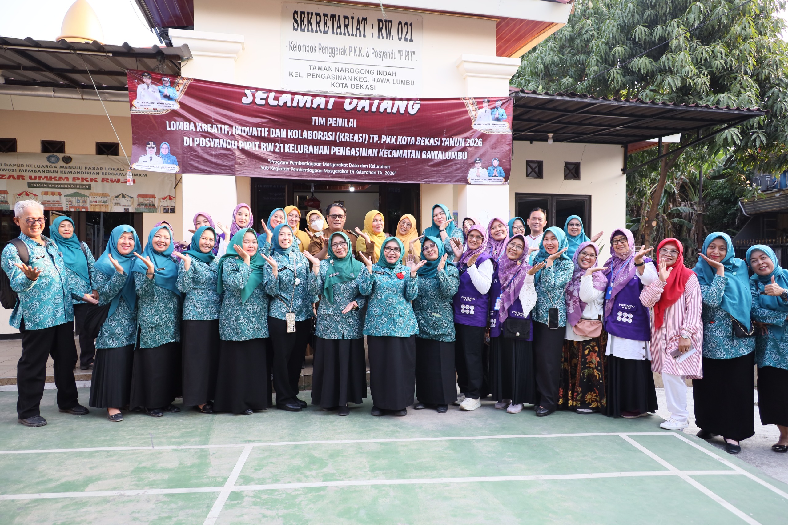 Bekasi - Tahapan klarifikasi lapangan Anugerah Gapura Sri Baduga 2026 resmi dimulai. TP PKK Kota Bekasi tinjau inovasi warga di Bekasi Jaya dan Pengasinan. Foto: Ist