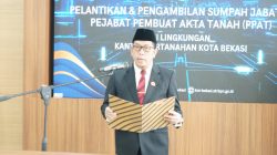 Lantik PPAT Baru, Kepala BPN Kota Bekasi Tekankan Integritas dan Layanan Bebas Pungli