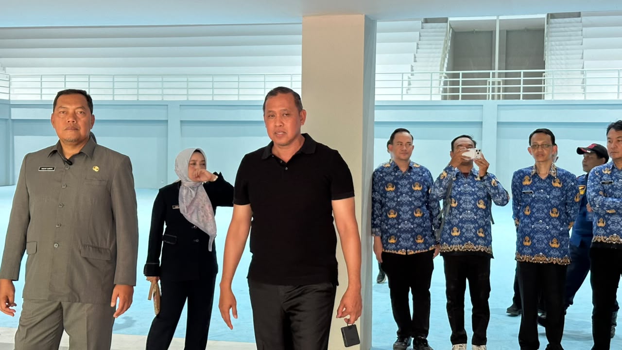 Bekasi - Wali Kota Bekasi, Tri Adhianto meninjau sejumlah venue Porprov Jabar 2026. Foto: Ist/Gobekasi.id.