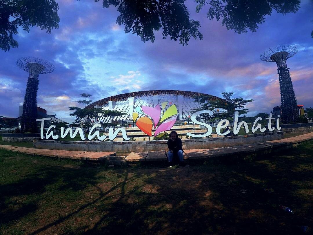 Bekasi - Potret Taman Sehati yang ada di Cikarang Pusat, Kabupaten Bekasi. Foto: Elisa Putri Br Sitorus