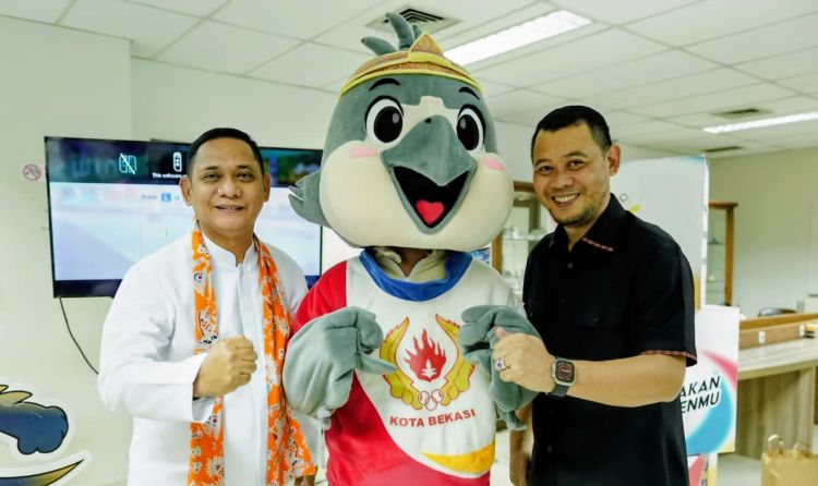 Bekasi - Plt Bupati Bekasi Asep Surya Atmaja dan Ketua Umum KONI Kabupaten Bekasi, Reza Lutfi Hasan dalam agenda Rakor Porprov Jabar XV 2026 di Kota Bekasi, Jumat (4/9/2026). Foto: Ist/Gobekasi.id.