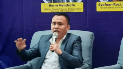 Bekasi - Direktur Eksekutif Centre for Indonesia Strategic Actions (CISA) Herry Mendrofa