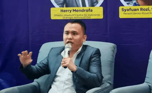 Bekasi - Direktur Eksekutif Centre for Indonesia Strategic Actions (CISA) Herry Mendrofa
