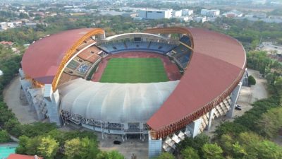 Bekasi - Kementerian PU serahkan Stadion Wibawa Mukti yang selesai direvitalisasi ke Pemkab Bekasi, Selasa (20/10/2026). Foto: Ist