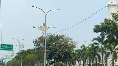 Bekasi - Penataan PJU Ganda di ruas Jalan Raya Kalimalang. Foto: Ist