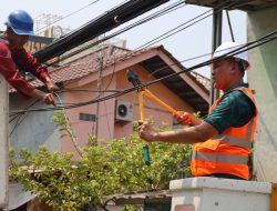 Tri Adhianto Kembali Tertibkan Kabel Udara Semraut, Kali Ini di Jalan Pangeran Jayakarta