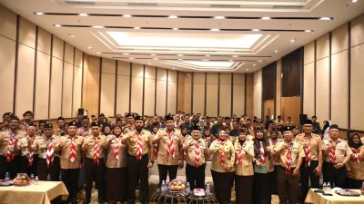 Bekasi - Wali Kota Bekasi Tri Adhianto buka Muscab ke-7 Gerakan Pramuka Kota Bekasi (27/10/2026). Dorong capaian Pramuka Garuda nasional & wawasan global. Foto: Ist/Gobekasi.id.