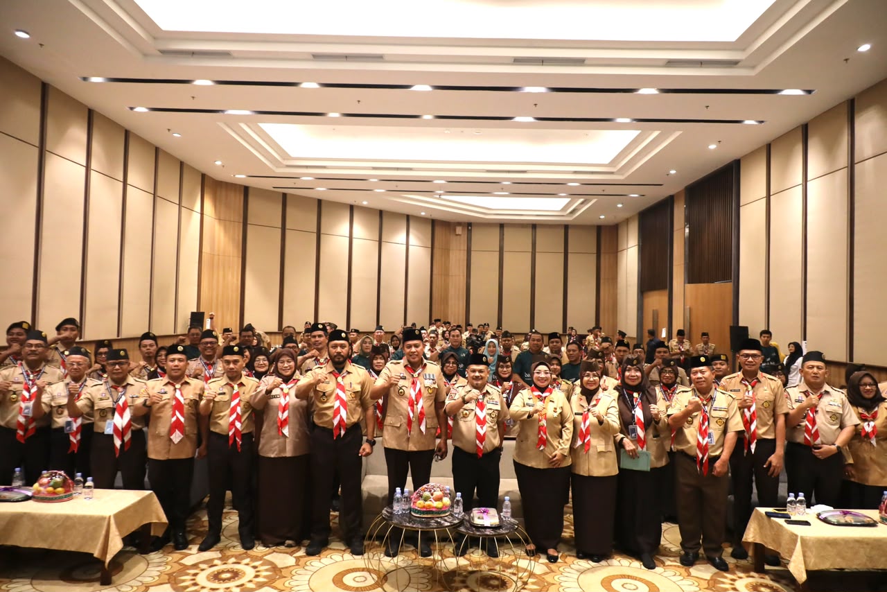 Bekasi - Wali Kota Bekasi Tri Adhianto buka Muscab ke-7 Gerakan Pramuka Kota Bekasi (27/10/2026). Dorong capaian Pramuka Garuda nasional & wawasan global. Foto: Ist/Gobekasi.id.